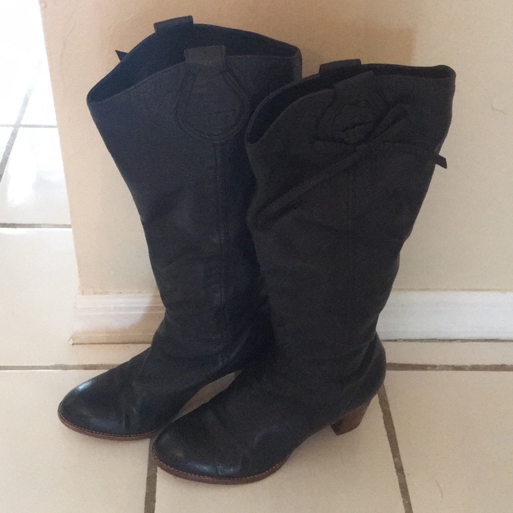 💕💕Coach  leather boots